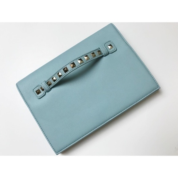 NWT Studded Minty Teal Handbag - Picture 1 of 3